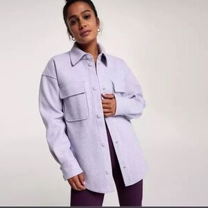 NWT CALIA by Carrie Underwood Women's Journey Elegant Patch Pocket Shacket Small